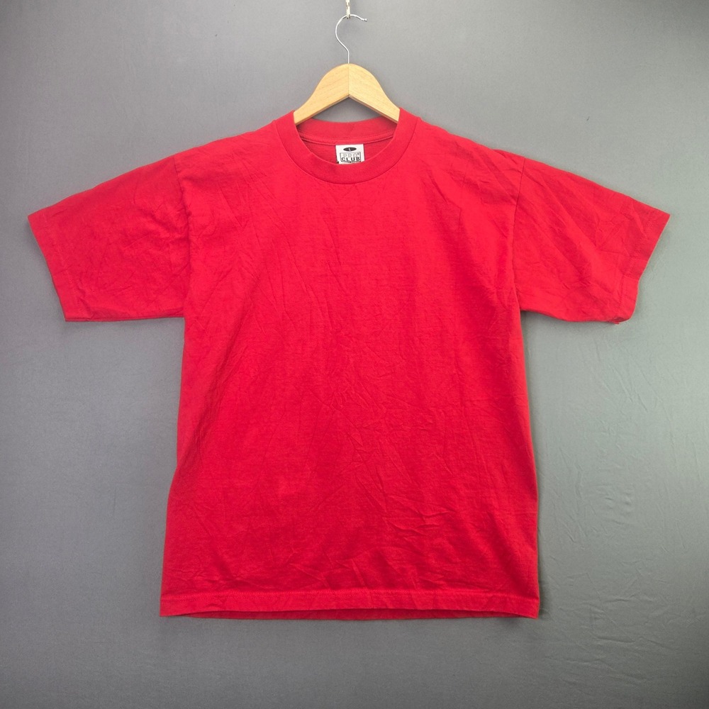Pro Club T Shirt Heavy Weight Large Red Short Sleeve Cotton Blank Crew Neck Tee